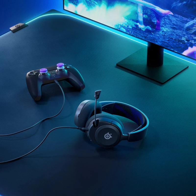 Steelseries Arctis Nova 1P headset bedrade hoofdband gaming zwart