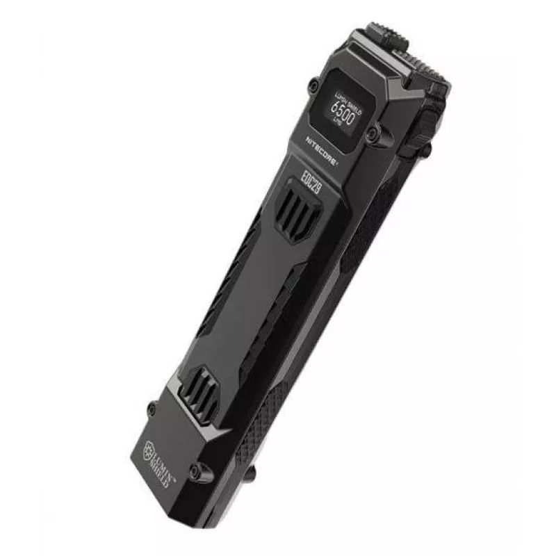 Zaklamp Nitecore EDC29 roestvrijstalen behuizing, 2 LED's, 15–6500 lm, IP54, USB oplaadbaar