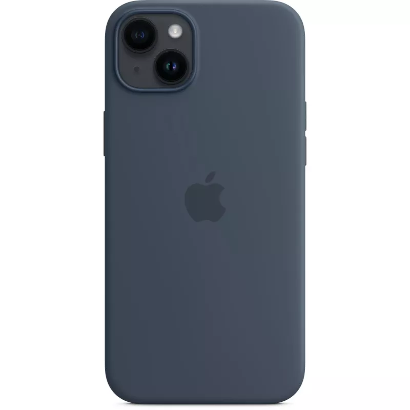 Silicone Case Cover Apple iPhone 14 Plus MagSafe stormblauw