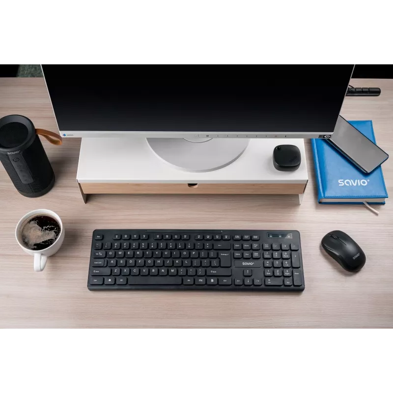 Savio KB-02 toetsenbord home/office USB QWERTY zwart