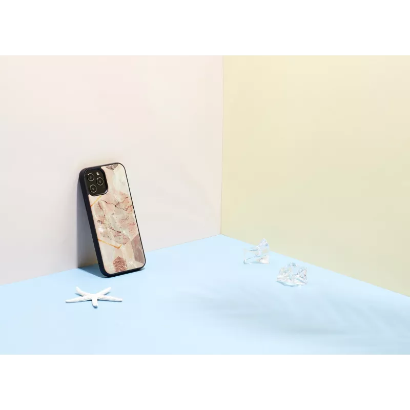 iKins hoesje voor Apple iPhone 12 / 12 Pro – pink marble-design