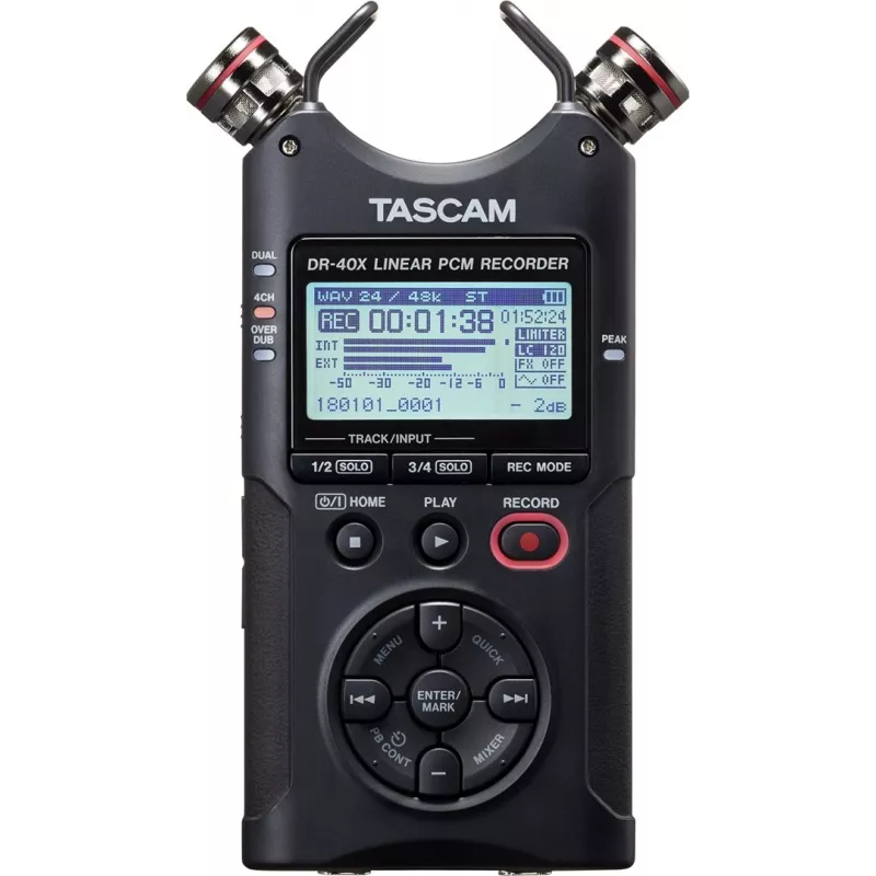 Tascam DR-40X - draagbare digitale recorder met USB-interface, 2 x stereo-opname