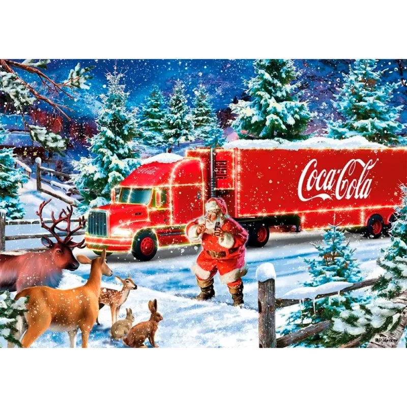 Puzzel Schmidt Spiele Coca Cola Christmas Truck 1000 stukjes