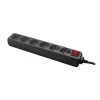 Stroomverdeler LogiLink LPS202B 1,4m 6 AC-uitgangen zwart