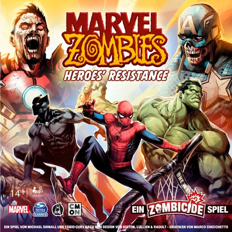 Bordspel Asmodee Marvel Zombies Heroes' Resistance — coöperatieve miniaturen Zombicide-crossover