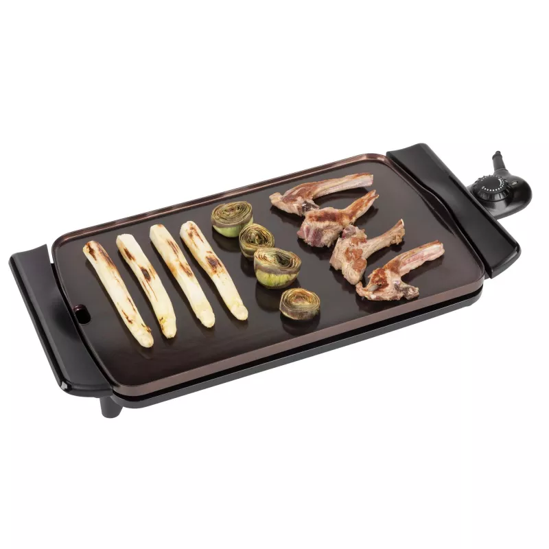 Contactgrill JATA JEGR0550 2500 W zwart aluminium rechthoekig