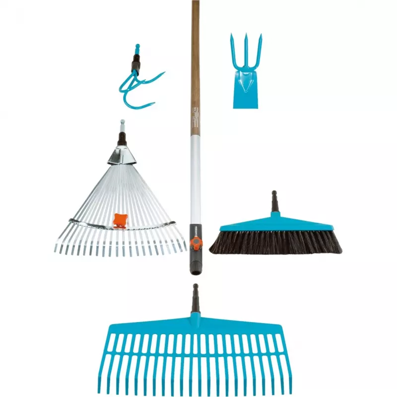 Gardena Combisystem - steel - 130 cm - essenhout