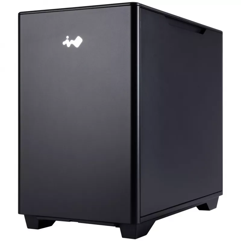 InWin A3 Mini-Tower gehard glas – zwart