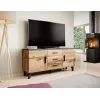 Cama sideboard LOTTA 150 2D3S wotan eiken + mat zwart