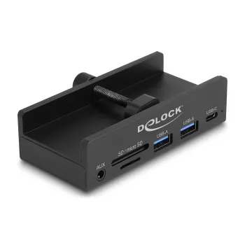 DeLOCK 64285 USB 2.0 Type-A hub 5000 Mbit/s zwart