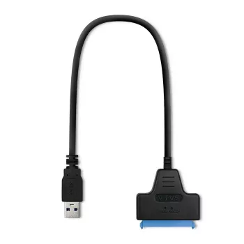 Adapter QOLTEC 51855 — externe M.2 NVMe/NGFF naar USB 3.0-adapter, 10 Gb/s, voor 2,5 inch/M.2 drives, zwart