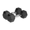 Gerubberde gietijzeren halterschijven HEX 2x6 kg REBEL ACTIVE
