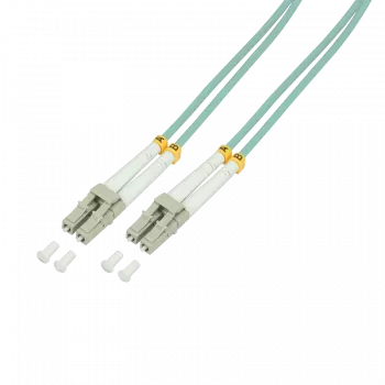 Logilink - Patchkabel - LC Multi-Mode (M) naar LC Multi-Mode (M) - 30 m - Glasvezel - 50/125 µm - OM3 - halogeenvrij - aquamarijn (FP3LC30)