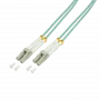 Logilink - Patchkabel - LC Multi-Mode (M) naar LC Multi-Mode (M) - 30 m - Glasvezel - 50/125 µm - OM3 - halogeenvrij - aquamarijn (FP3LC30)