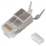 Afgeschermde RJ45-stekker EQUIP Cat 8.1, stekker, zilver, 50 stuks, 11,7×22,5 mm, 3,7 g