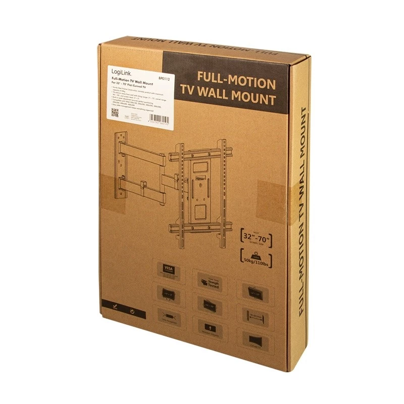 TV-beugel LogiLink BP0112 177,8 cm (70 inch) zwart