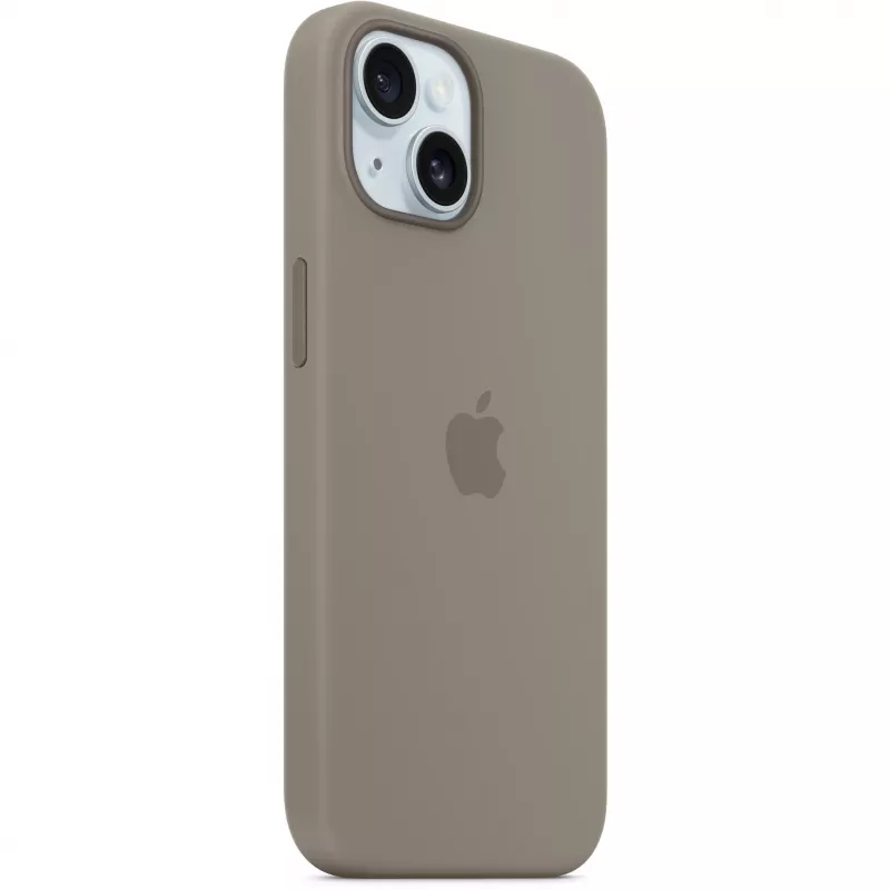 Siliconen hoes met MagSafe voor iPhone 15 – clay