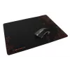 Muispad ESPERANZA EA146R — rubberen gamingpad 440 × 354 × 4 mm, antislipbasis, zwart/rood