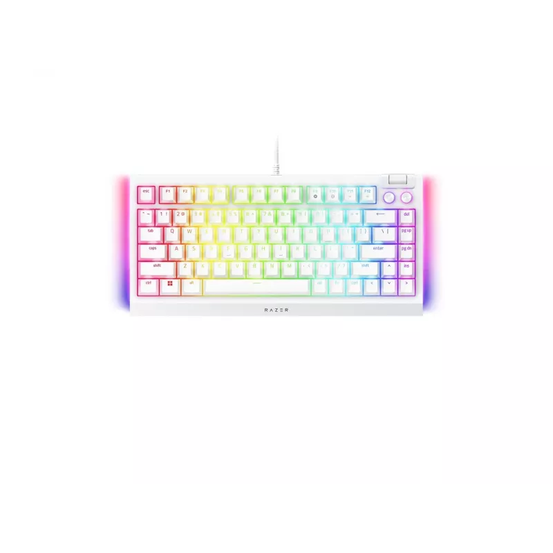 Mechanisch gamingtoetsenbord Razer BlackWidow V4 75% USB QWERTY US-Engels wit