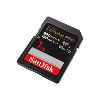 SanDisk Extreme Pro - flashgeheugenkaart - 1TB - Video Class V60 / UHS-II U3 / Class10 - SDXC UHS-II (SDSDXEP-1T00-GN4IN)