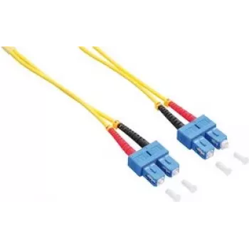 LogiLink - patchkabel - SC singlemode (M) naar SC singlemode (M) - 1 m - glasvezel - duplex - 9/125 micrometer - OS2 - halogeenvrij - geel