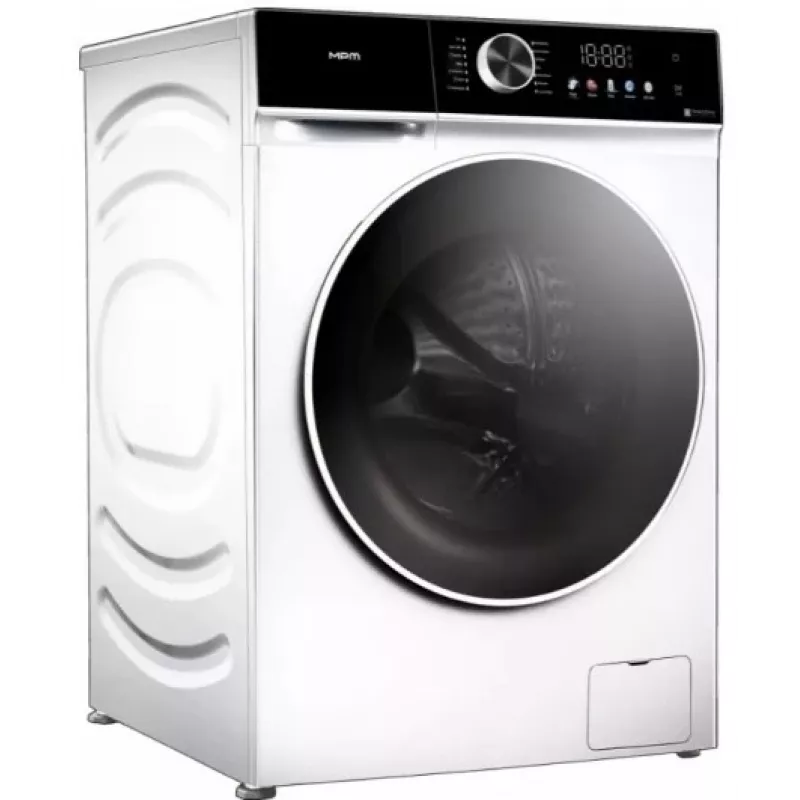 Wasmachine MPM MPM-5112-PT-44, frontlader, 10 kg, 1200 t/min, energieklasse A, wit, vrijstaand
