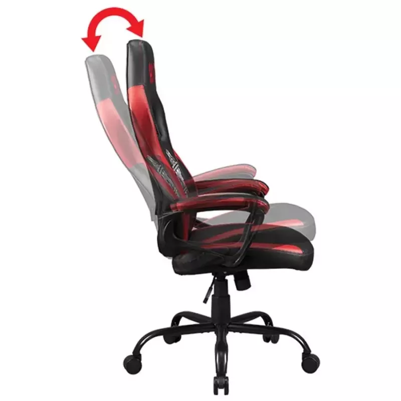 Universele gamingstoel Subsonic SA5642-A1 gevoerde zitting zwart rood wit