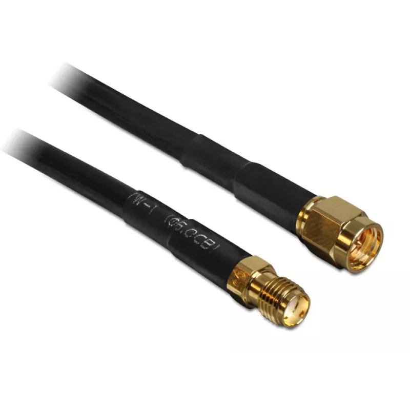 Coaxkabel DeLOCK CFD200 2m SMA m/w zwart