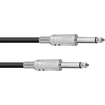 Omnitronic 6,3 mm monokabel 6 m, zwart