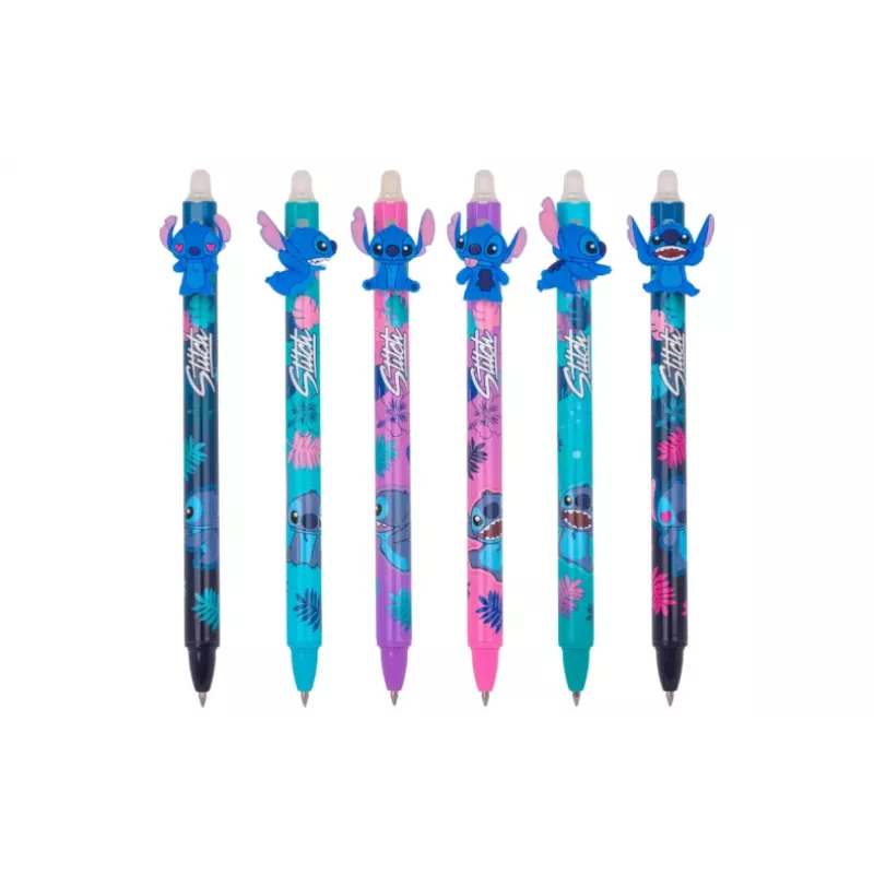 Intrekbare uitwisbare pen Cool Pack Disney Stitch 54908PTR, gelinkt, intrekbare punt