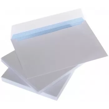 Enveloppen met strepen C5 162x229 mm, wit 80g, doos 1000 stuks