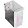 ATX AEROCOOL TRINITY MINI FRGB micro mini tower behuizing met glaspaneel (wit)
