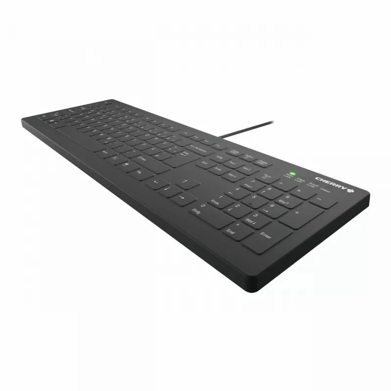 CHERRY AK-C8112 Medical USB QWERTZ Duits zwart wit full-size toetsenbord