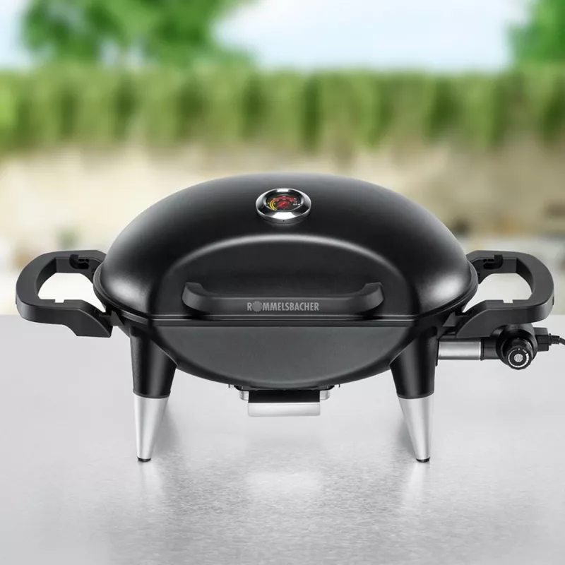 ROMMELSBACHER BBQ 4000, 2200 W, grill, elektrisch, 300 °C, tafel, roestbruin