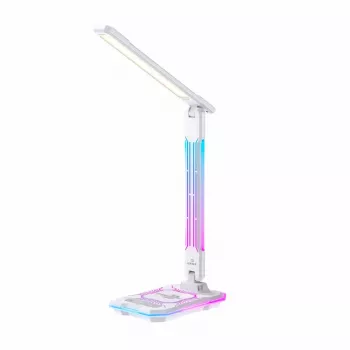 Tafellamp Hawk HW-LAMP04 wit LED verstelbaar, wit oppervlak, verstelbare kop en arm
