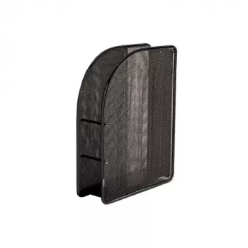 Verticale opbergbak Forpus, 7 cm, zwart, geperforeerd metaal 1003-012