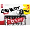Energizer batterijen Alkaline Max AA LR6, 8 stuks, ecopack