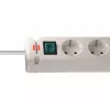 Brennenstuhl Bremounta stekkerdoos, 5 contacten + 2x USB-C, 3 m, wit