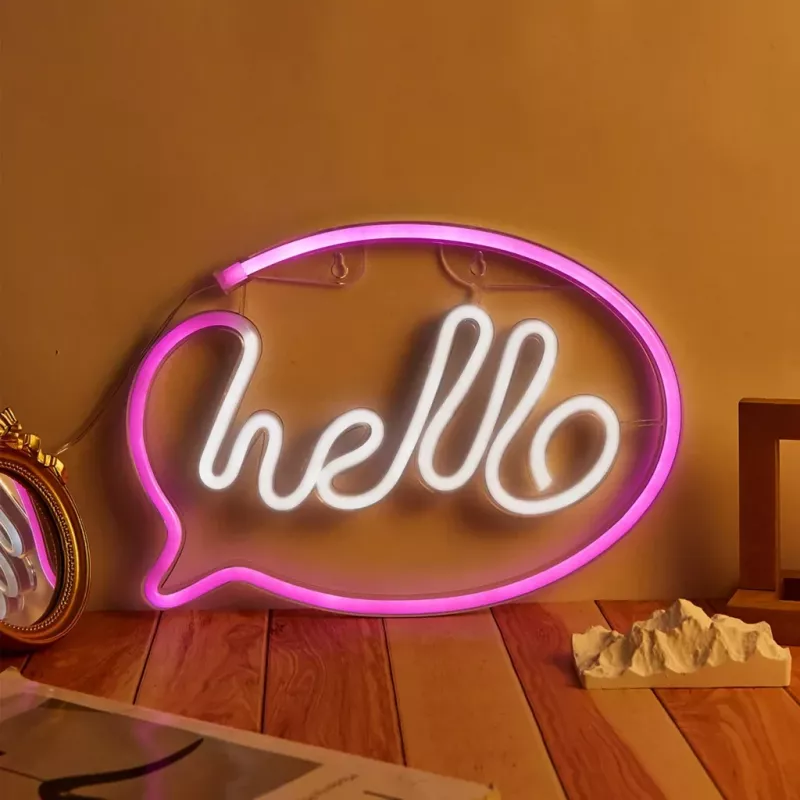 Decoratieve neonlampen MANTA SNL08PKT roze/wit – flexibele LED-strip, decoratieve laagspanningsaccentverlichting