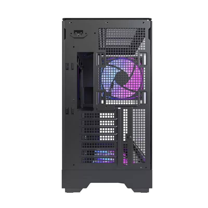 Pc-behuizing Montech KING 45 PRO zwart — micro ATX / Mini-ITX, midi tower