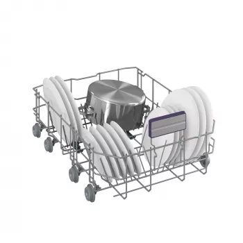 BEKO vrijstaande vaatwasser BDFS26120WQ, energie-efficiëntieklasse E, breedte 45 cm, 6 programma's, inverter-motor, derde lade, wit