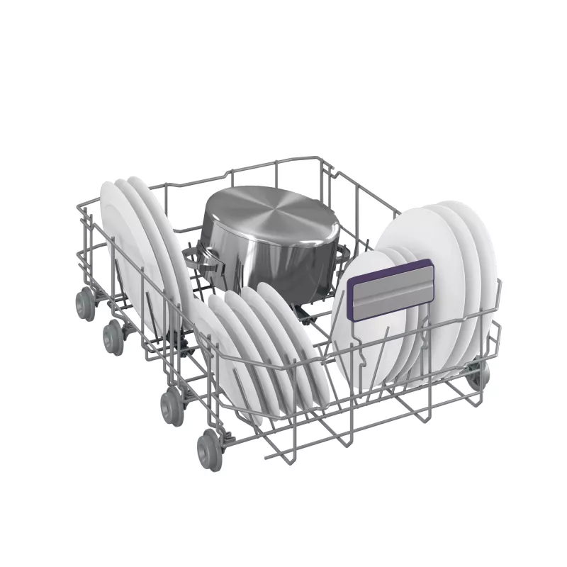 BEKO vrijstaande vaatwasser BDFS26120WQ, energie-efficiëntieklasse E, breedte 45 cm, 6 programma's, inverter-motor, derde lade, wit
