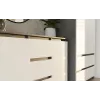 Commode 2 deuren 3 laden top e shop M-MP-K-MAL-2D3S-ANTBIA — antraciet frame, witte deuren, 1200×750×400 mm