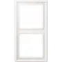 JUNG LS982WWM Dubbelraam voor stopcontacten en schakelaars