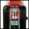 Einhell TC-JS 18/70 Li accu-decoupeerzaag 4321280, Power X-Change, 18 V, 2700 slagen/min, 70 mm zaagdiepte, incl. 2,5 Ah-accu en lader, rood/zwart