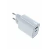Universele oplader 2x3A USB C + USB A Power Delivery wit