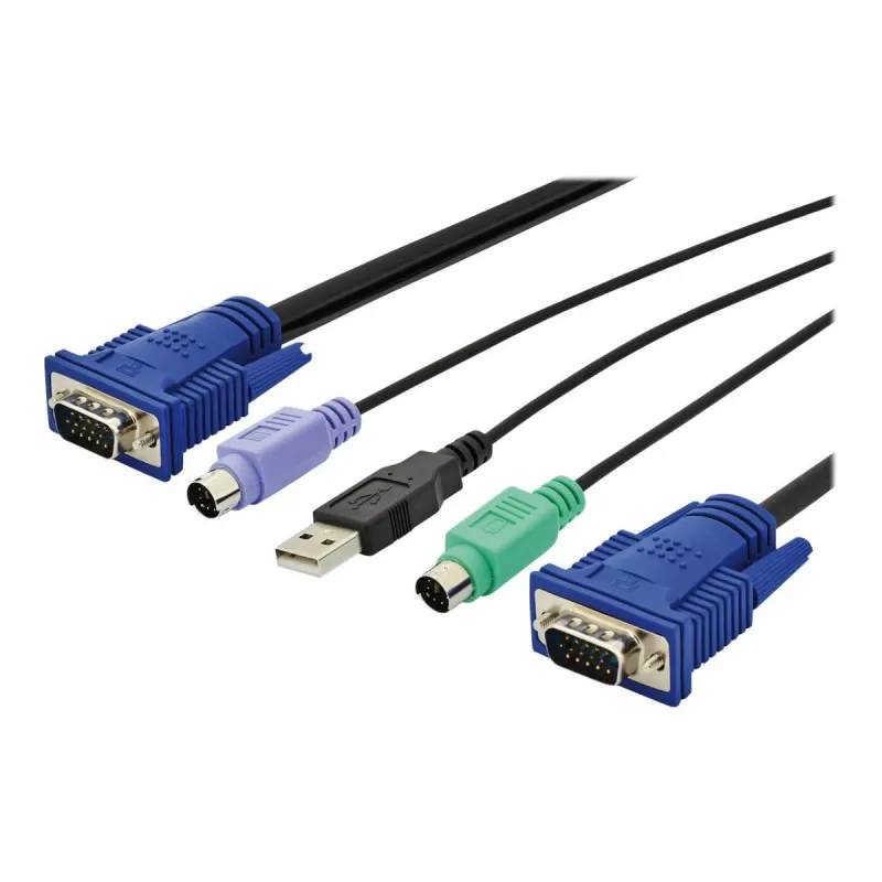 KVM-kabel USB Digitus DS-19232 3m PS/2
