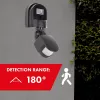 Maclean MCE25 GR wandgemonteerde 180° bewegings- en schemersensor, max. 1200W, grijs