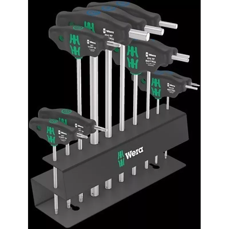 Wera Bicycle Set 6 T-greep-sleutelset, 10-delig, in opbergbox (05004174001)