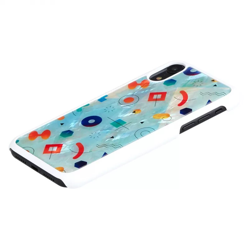 Smartphonehoesje iKins voor iPhone XR — witte Poppin Rock beschermhoes